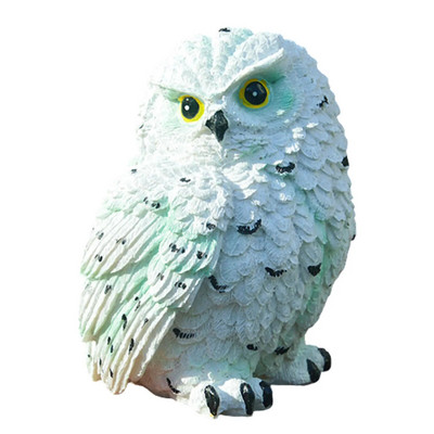 Āra dārza sveķu pūces ornamenta simulācijas informācija. Dzīvnieku miniatūra figūriņa draugiem ģimenes mīļotā dāvana CLH@8