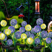 Ainavu lampa Led saules gaismas ūdensnecaurlaidīga simulācijas pienenes dekorēšanas lampa āra dārzam zālienam balkonam iekšpagalma pagalma apgaismojumam