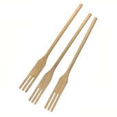 Koka dakšas virtuves piederumi Masīvkoka sīkrīks Dabiski virtuves rīki Salātu pasniegšanas sajaukšanas rīki