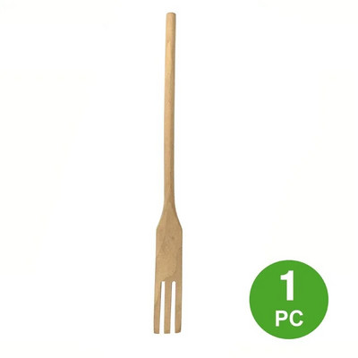 Koka dakšas virtuves piederumi Masīvkoka sīkrīks Dabiski virtuves rīki Salātu pasniegšanas sajaukšanas rīki