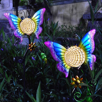 Solar Owl Butterfly Light Αδιάβροχο Διακόσμηση Κήπου Μεταλλικό Σιδερένιο Ρετρό Φωτιστικό για Διακόσμηση Πεζόδρομου Κήπου με γκαζόν εξωτερικού χώρου
