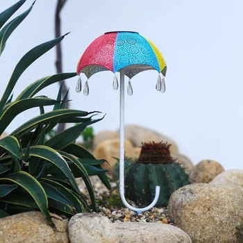Соларен чадър Светлина от ковано желязо Plug-in осветление за тревни площи Соларна мощност Фенер Водоустойчива лампа за пейзажно изкуство за градина на открито
