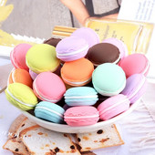10 τμχ Resin Simulation Cartoon Macaron Cream Cake Dollhouse Decoration DIY Japanese Food Play Κολιέ κοσμήματα Αξεσουάρ