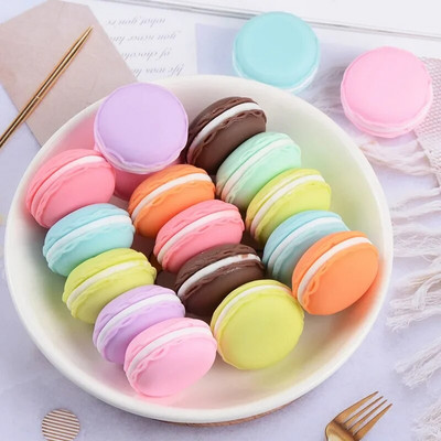 10 τμχ Resin Simulation Cartoon Macaron Cream Cake Dollhouse Decoration DIY Japanese Food Play Κολιέ κοσμήματα Αξεσουάρ