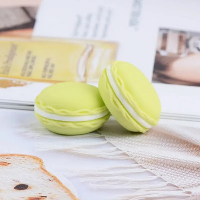 10 τμχ Resin Simulation Cartoon Macaron Cream Cake Dollhouse Decoration DIY Japanese Food Play Κολιέ κοσμήματα Αξεσουάρ