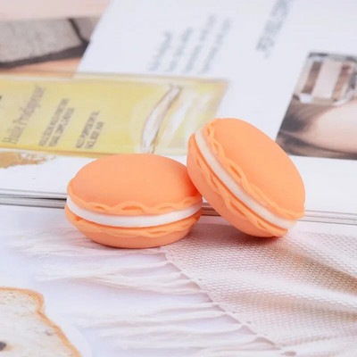 10 τμχ Resin Simulation Cartoon Macaron Cream Cake Dollhouse Decoration DIY Japanese Food Play Κολιέ κοσμήματα Αξεσουάρ