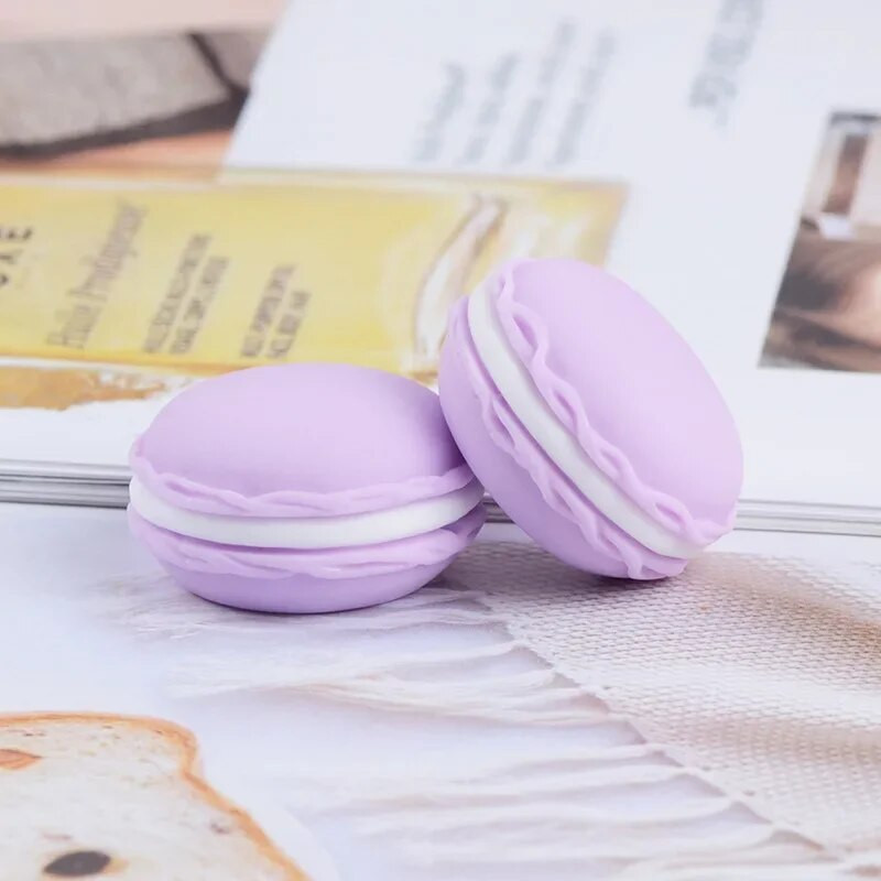 10 τμχ Resin Simulation Cartoon Macaron Cream Cake Dollhouse Decoration DIY Japanese Food Play Κολιέ κοσμήματα Αξεσουάρ