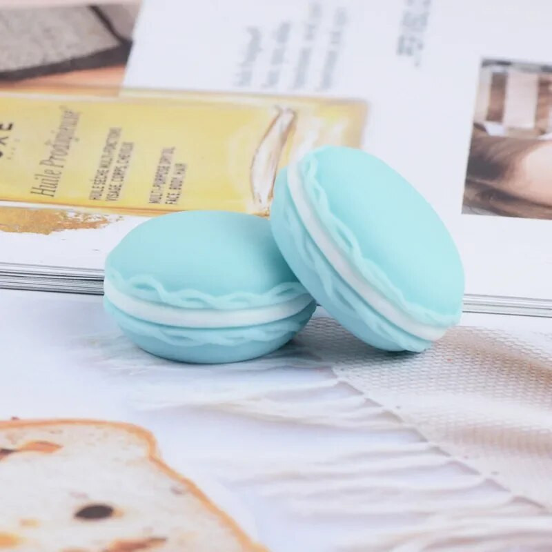 10 τμχ Resin Simulation Cartoon Macaron Cream Cake Dollhouse Decoration DIY Japanese Food Play Κολιέ κοσμήματα Αξεσουάρ