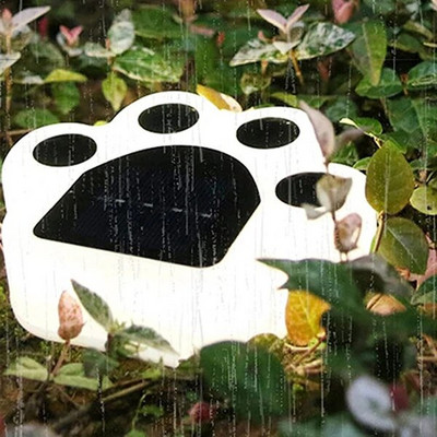 Ηλιακά φωτιστικά γκαζόν Φώτα εδάφους Bear Paw Shape LED Υπαίθριος κήπος Landscape Foor φωτιστικό για Pathway Yard Walkway Vegetable Patch