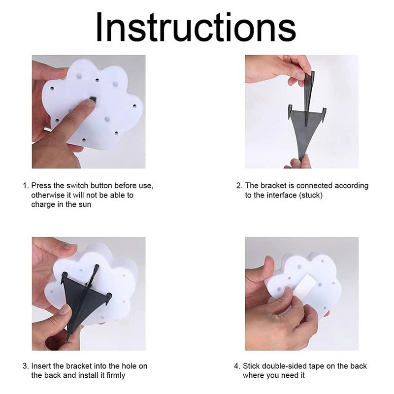 Ηλιακά φωτιστικά γκαζόν Φώτα εδάφους Bear Paw Shape LED Υπαίθριος κήπος Landscape Foor φωτιστικό για Pathway Yard Walkway Vegetable Patch