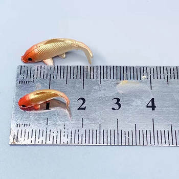 5 бр./компл. мека пластмаса мини златна рибка мащаб модел орнаменти цветни произволни малки рибки симулационни модели направи си сам домашен декор занаяти