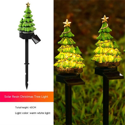 Saules LED gaismas Ziemassvētku eglīšu rotājumi āra ūdensnecaurlaidīga zāliena lampa Dārza terases rotājumi ainavu gaismas Ziemassvētku dāvanas