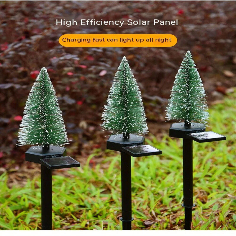 Saules LED gaismas Ziemassvētku eglīšu rotājumi āra ūdensnecaurlaidīga zāliena lampa Dārza terases rotājumi ainavu gaismas Ziemassvētku dāvanas
