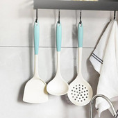 Maisto gaminimo indų rinkinys Neslysta su ilga rankena, nepridegantis maistui tinkamas virtuvės reikmenų rinkinys, 3 vnt.