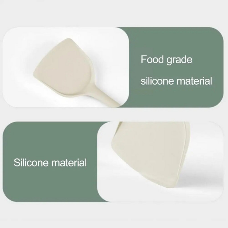 Maisto gaminimo indų rinkinys Neslysta su ilga rankena, nepridegantis maistui tinkamas virtuvės reikmenų rinkinys, 3 vnt.