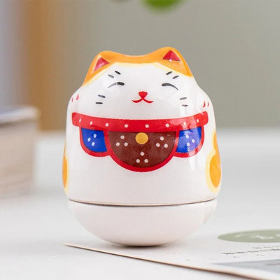 Japán kerámia Daruma kézművesség Rajzfilm Lucky Cat Fortune Dísz Táj Lakberendezés Kiegészítők Ajándékok Nappali dekoráció
