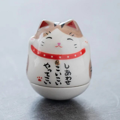 Japán kerámia Daruma kézművesség Rajzfilm Lucky Cat Fortune Dísz Táj Lakberendezés Kiegészítők Ajándékok Nappali dekoráció