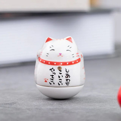 Japán kerámia Daruma kézművesség Rajzfilm Lucky Cat Fortune Dísz Táj Lakberendezés Kiegészítők Ajándékok Nappali dekoráció
