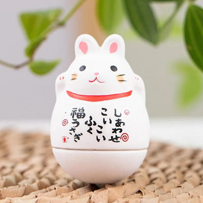 Japán kerámia Daruma kézművesség Rajzfilm Lucky Cat Fortune Dísz Táj Lakberendezés Kiegészítők Ajándékok Nappali dekoráció