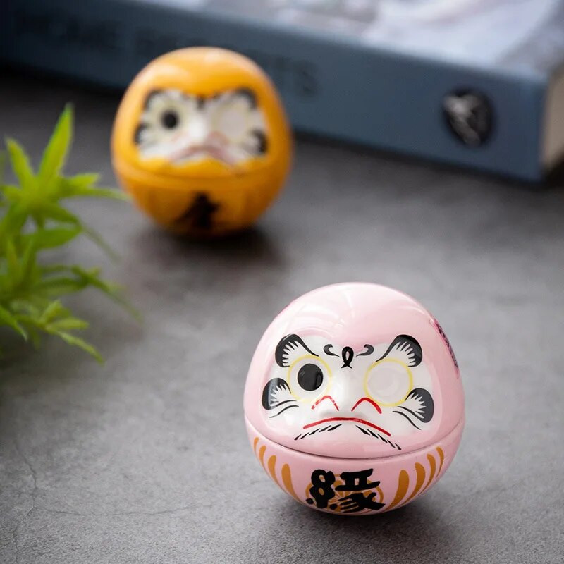 Japán kerámia Daruma kézművesség Rajzfilm Lucky Cat Fortune Dísz Táj Lakberendezés Kiegészítők Ajándékok Nappali dekoráció