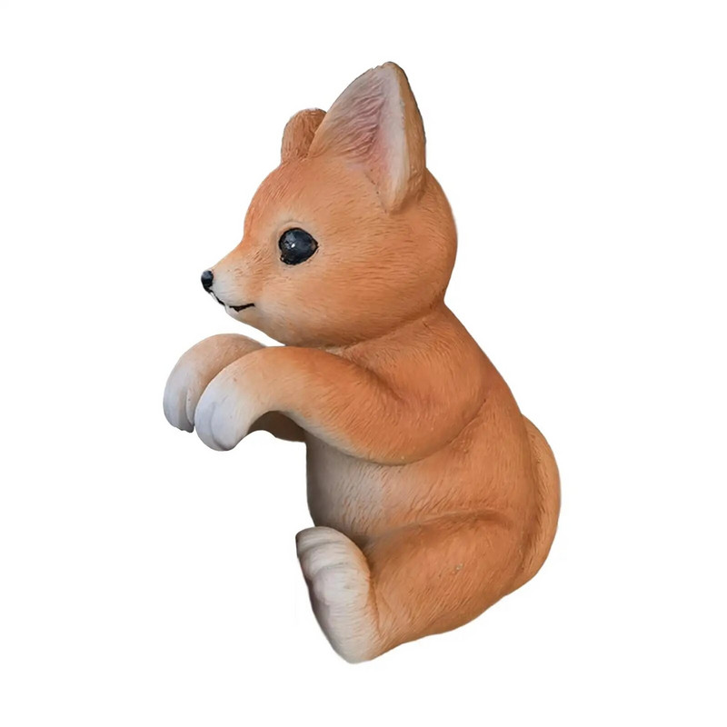 Nokarenas dzīvnieku statujas dārza skulptūra, Dzīvnieku stādītāju pakaramie, miniatūras figūriņas puķu podu apkaklis žogam terases balkonam