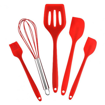 5 vnt. virtuvės reikmenys, atsparūs dilimui, nelipnūs, atsparūs karščiui, ilgai išliekantys maisto ruošimo mentele Virtuvės reikmenų rinkinys virtuvės reikmenys