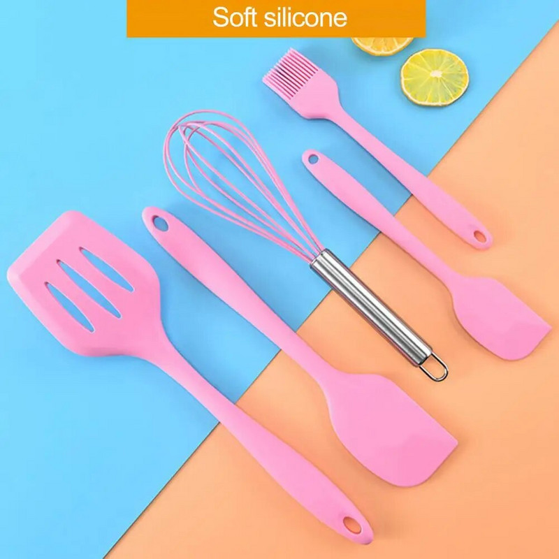 5 vnt. virtuvės reikmenys, atsparūs dilimui, nelipnūs, atsparūs karščiui, ilgai išliekantys maisto ruošimo mentele Virtuvės reikmenų rinkinys virtuvės reikmenys