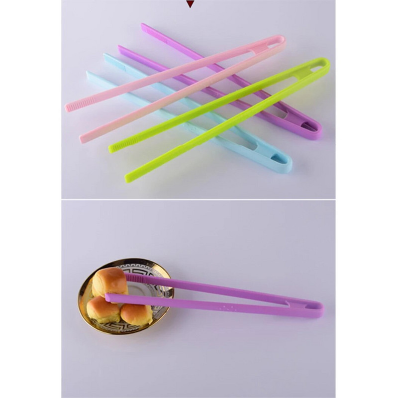 1vnt silikoninės maisto spaustukai BBQ žnyplės virtuvės žnyplės ilga rankena neslystančios kepsninės žnyplės serviravimo žnyplės Virimo reikmenys