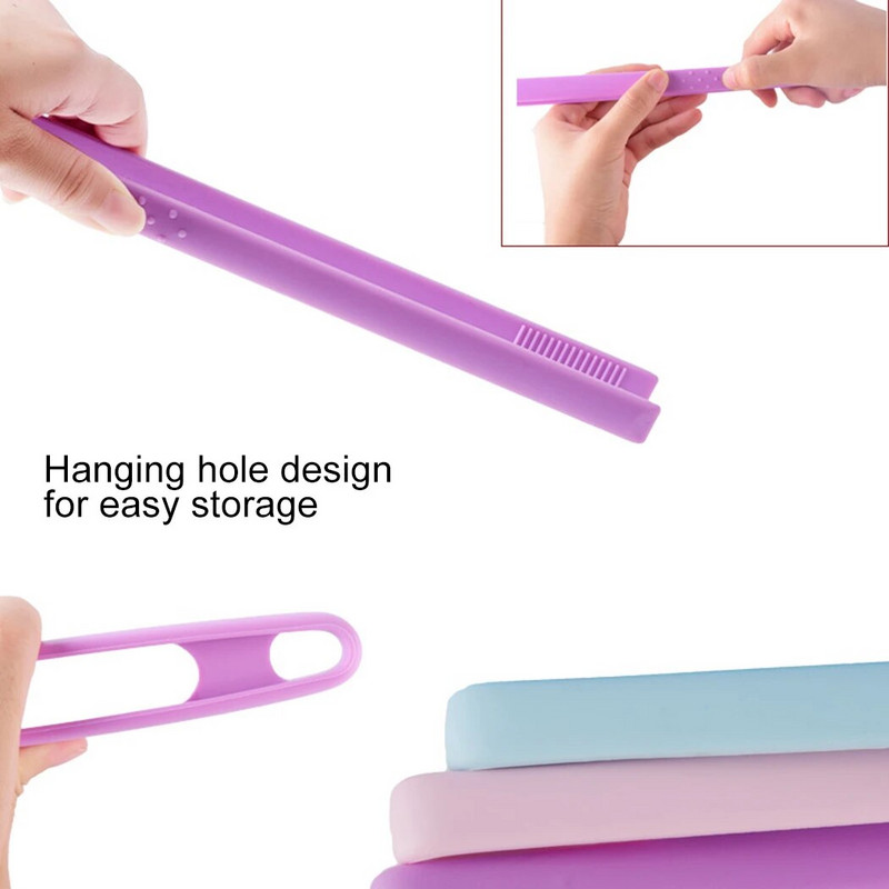 1vnt silikoninės maisto spaustukai BBQ žnyplės virtuvės žnyplės ilga rankena neslystančios kepsninės žnyplės serviravimo žnyplės Virimo reikmenys