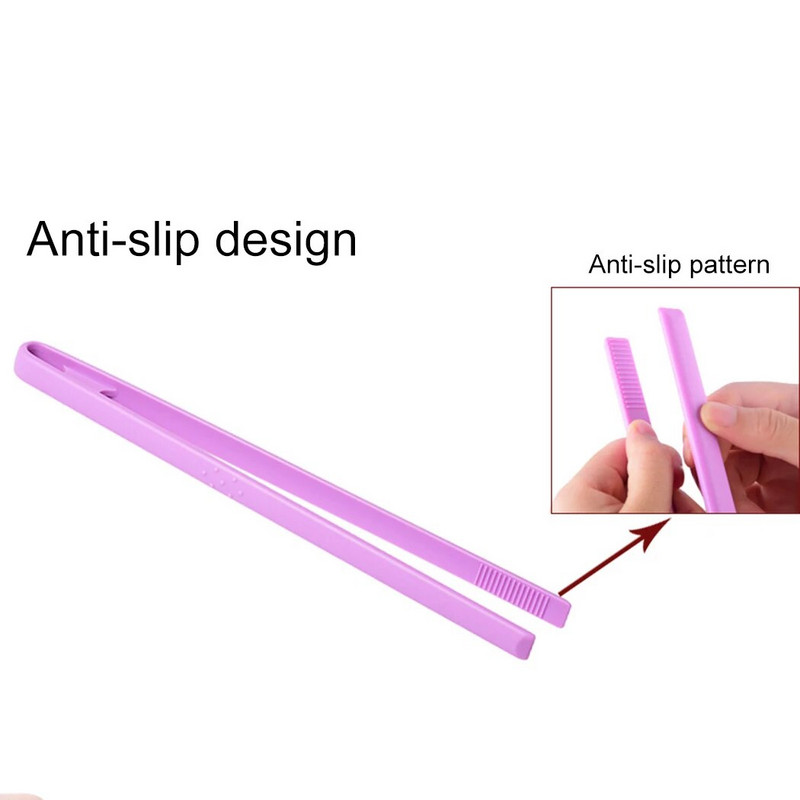 1vnt silikoninės maisto spaustukai BBQ žnyplės virtuvės žnyplės ilga rankena neslystančios kepsninės žnyplės serviravimo žnyplės Virimo reikmenys