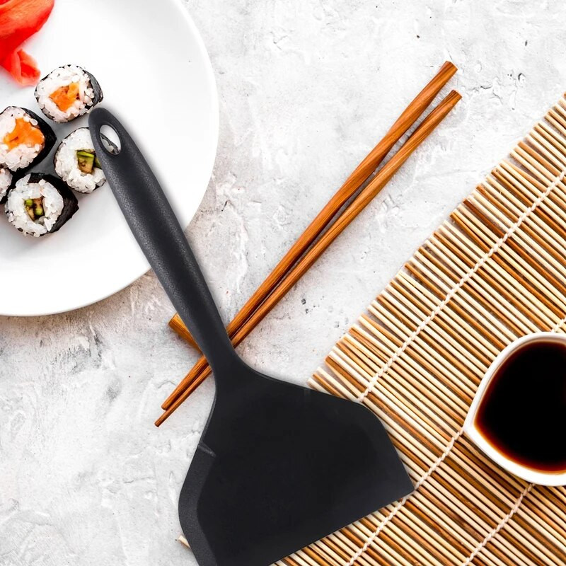 Spalvingi virtuvės reikmenys kastuvas nelipnus keptas kiaušinis nuga silikoninis kastuvas virtuvės kastuvas platus picos kepimo įrankiai kastuvas