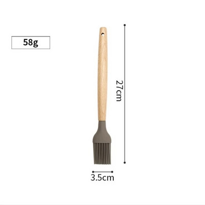 Νέο Σετ Σκεύη Σιλικόνης Σπάτουλα Φτυάρι Κουτάλι Σούπας με Ξύλινη Λαβή Ειδικό Σετ Κουζίνας Εργαλεία Μαγειρικής Σχεδίασης ανθεκτικό στη θερμότητα