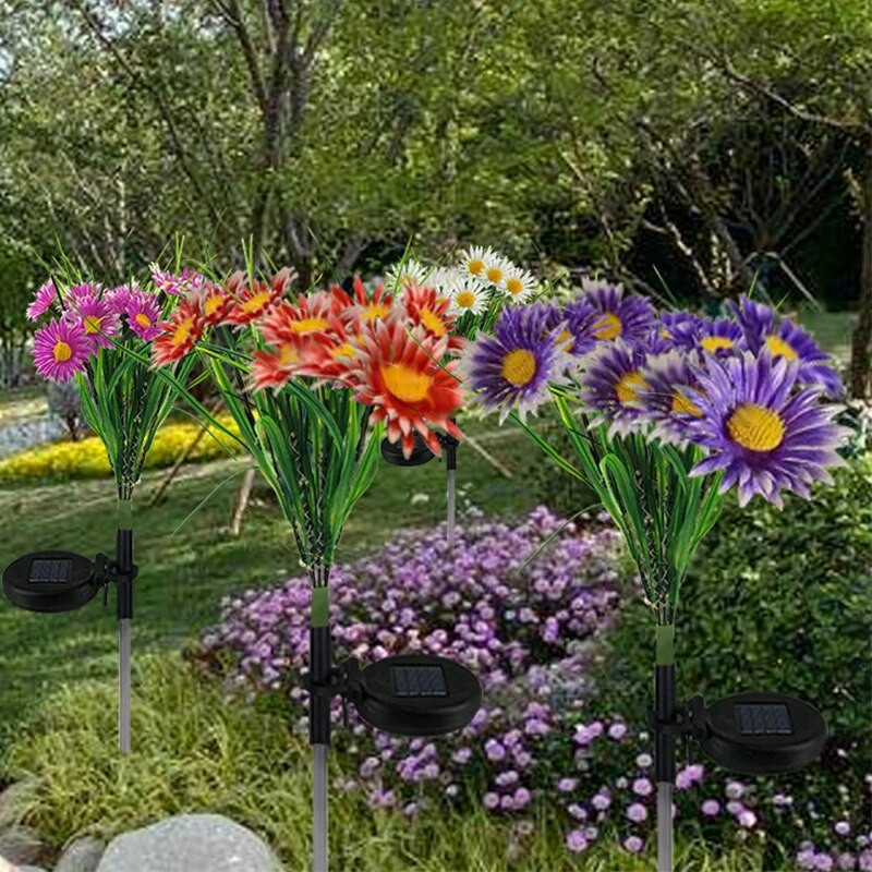 Solar Garden Lights LED lilledega valgustid Välisõue veekindel siseõue kaunistus