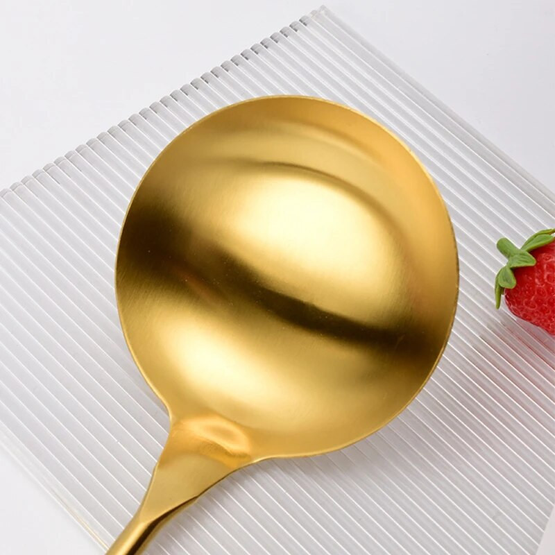 Rozsdamentes acél konyhai eszközök Sabli fa nyél spatula fekete spatula leveses kanál szivárgó spatula arany konyhai eszközök