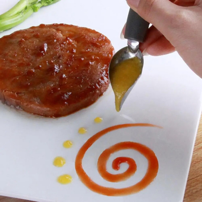 1 szett csokoládé merítőkanalak Tartós szakács művészceruza cukorka merítőeszközök Megbízható kulináris rajzkanalak