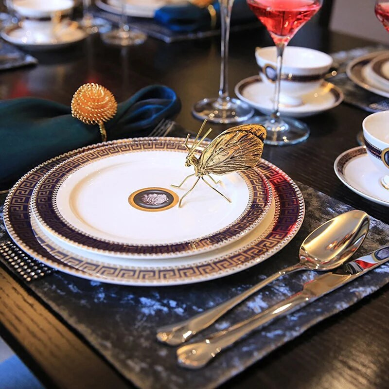 Dekoratyvinis metalinis rankdarbių vario aukso skruzdėlyno drugelio ornamentas meno dekoravimui