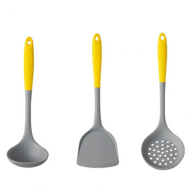 Σετ μαγειρικών σκευών Αντιολισθητικό μακρύ χερούλι Αντικολλητικά μαγειρικά σκεύη 3 τμχ Σετ μαγειρικής φτυάρι Σετ κουταλιού Προμήθειες κουζίνας