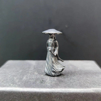 Малка ретро медна статуя Миниатюрна древна китайска скулптура Мини фигурки Градински бонсай Декорация на дома