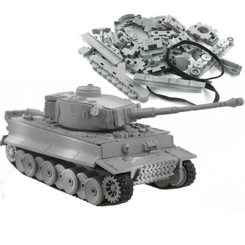 4D различен модел на танк Строителни комплекти Военен монтаж Образователни играчки Декорация на дома Занаяти Пантера Тигър Sturmtiger Assault