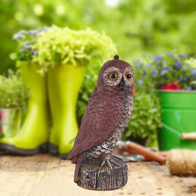 Hamis bagoly Madárijesztő Szobor Hatékony Halloween kültéri dekoráció Dekoráció Tartsa távol a madarakat Bagolymadárriasztók a házhoz