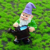 Rūķu rūķu mākslas skulptūras Smieklīgas miniatūras āra figūriņas, ornamenti, sveķu rotājumi, rekvizīti rokdarbi dārza zāliena lievenim