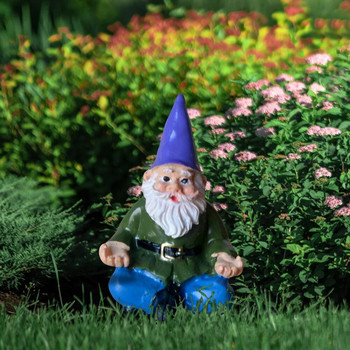 Gnome Dwarf Art Sculptures Αστεία Μινιατούρα Εξωτερικού ειδώλου Στολίδι Ρητίνη Διακοσμητικά στηρίγματα Χειροτεχνία για Βεράντα με γκαζόν κήπου