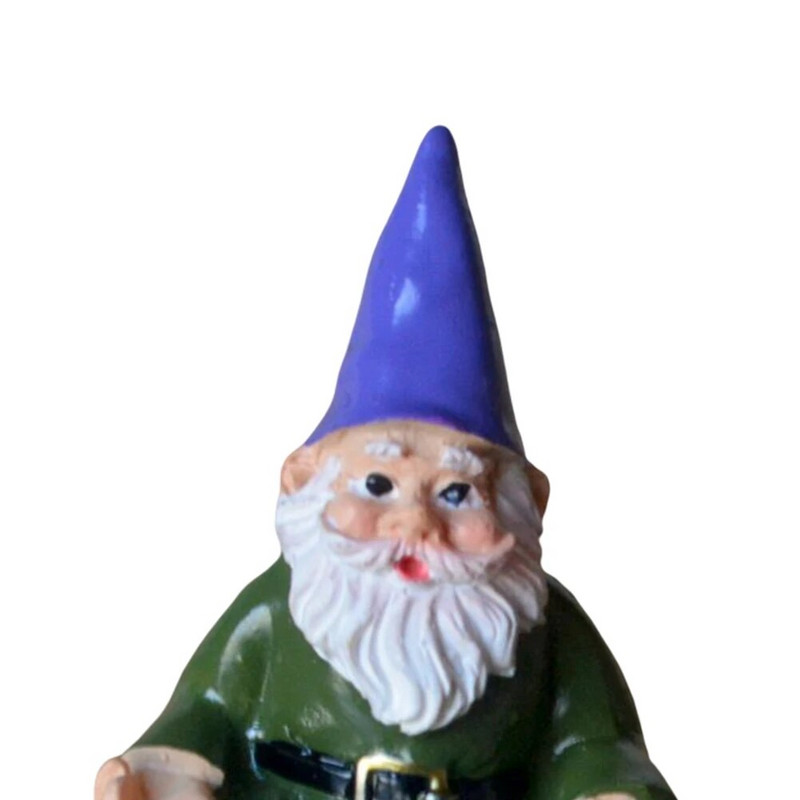 Rūķu rūķu mākslas skulptūras Smieklīgas miniatūras āra figūriņas, ornamenti, sveķu rotājumi, rekvizīti rokdarbi dārza zāliena lievenim