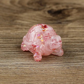 Radoši mākslīgi bruņurupuču rotājumi Dabīgā drupinātā kristāla akmens epoksīda sveķu rakstāmgalda rotājumi Mājas dekorēšana