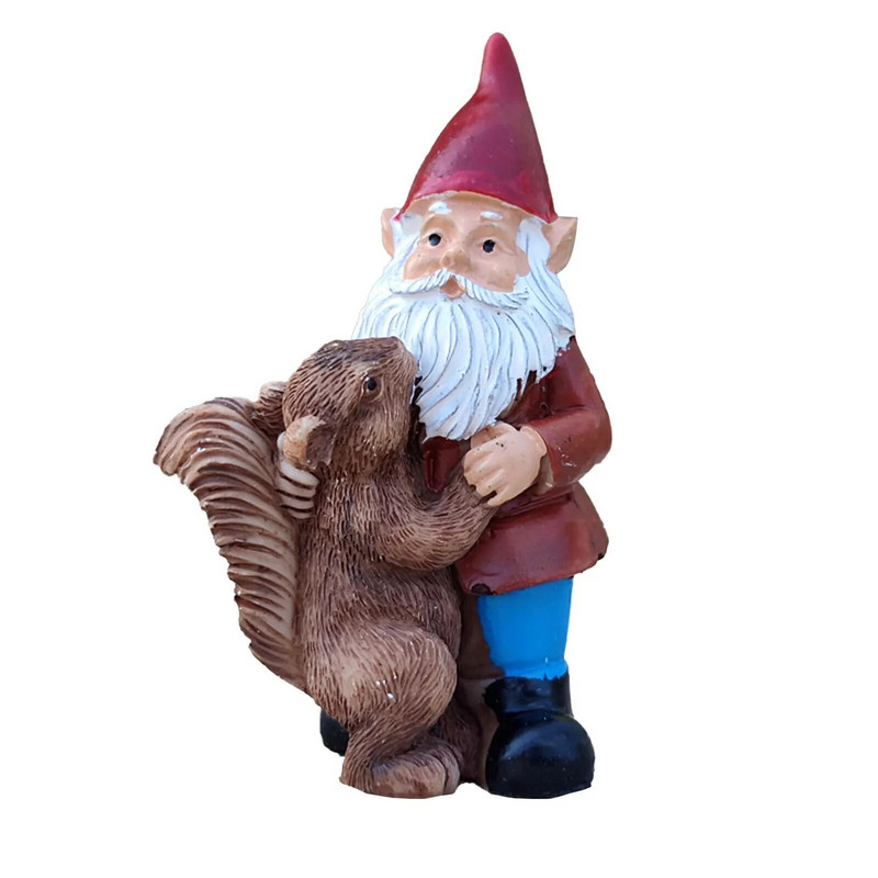 Ziemassvētku sveķu rūķi Ziemassvētku vecīša figūriņas āra dārza statuja dāvana miniatūra ainava pasaku rotājumi Ziemassvētku rotājumi