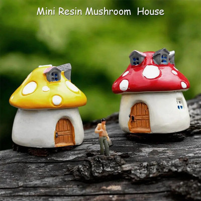 Vaigu mini seenemaja Miniatuursed aiatarvikud Värviline mikromaastik Haldjaaed Miniatuurid Kaunistused Käsitöö