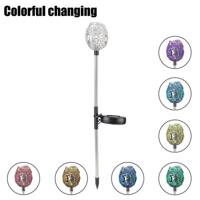 Dekoratiivsed värvilised vasktraadist murulambid valgustid RGB LED päikesevalgustid IP65 veekindel rada kõnnitee siseõu väliaed