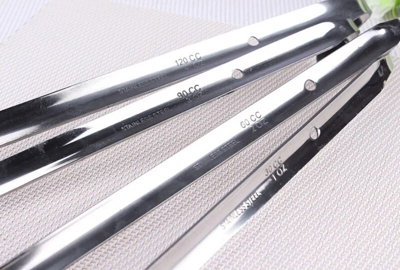 30-120 ML Pearl aprīkojuma āķis metāla karote pulveris nerūsējošā tērauda mērkarote