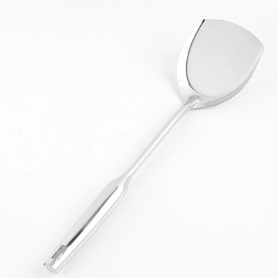 Nerūsējošā tērauda cietā zupas karotes kausu virpotāja komplekts. Lāpstiņas, kastrolis, lāpstiņa, mērces, karotes, virtuves gatavošanas piederumi