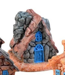 Ķīniešu antīka mini māja Retro ēka Mikro pasaku dārza figūriņas Miniatūras/terārijs vintage mājas dekori, rotājumi, paši izveidojiet